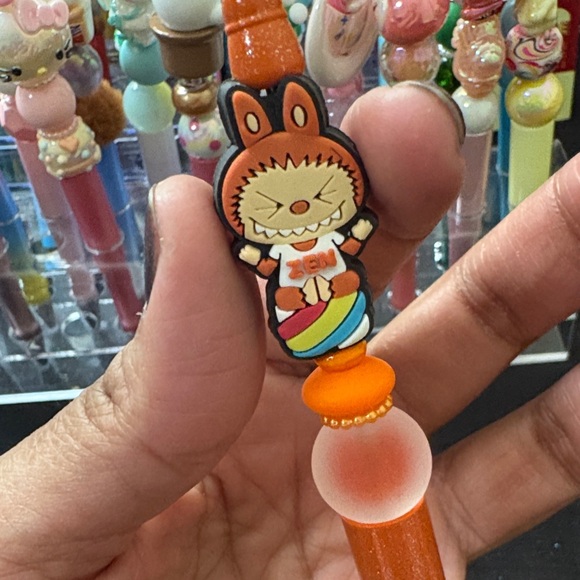 Orange Labubu Pen - Picture 5 of 8